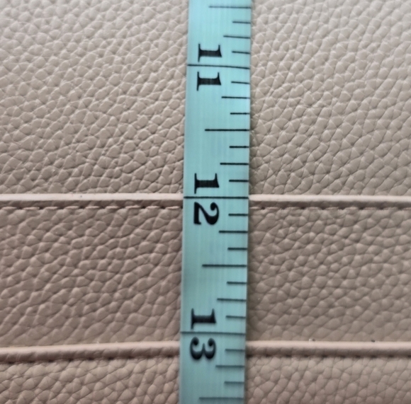 Michael Kors Rose Gold Tote HandBag Pink White Top Handle Women Leather - Picture 13 of 16